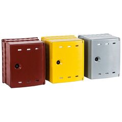 Επιτοίχια θήκη αερίου Weba 30 x 34 x 20cm γκρι (06-30-0300-03)