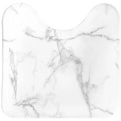 Χαλάκι τουαλέτας MARBRE Douceur d`Interieur, 45 x 45 cm, χρώμα λευκό