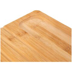 5five Σετ πρωινού: μπαμπού σανίδα κοπής ψωμιού, μαχαίρι ψωμιού και λαβίδες