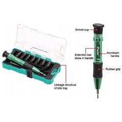 Κατσαβίδι με εναλλάξιμες μύτες (30 τεμ.), κατάλληλο για ακριβείς εργασίες, SD-9608 Pro'sKit