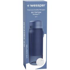 Φιάλη φιλτραρίσματος Wessper B2 TRITAN Actitex™ 700ml Blue (WES273-700-BL_K)