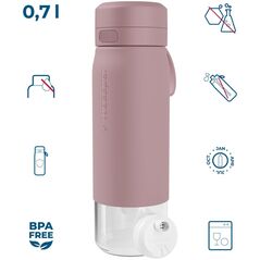 Φιάλη φιλτραρίσματος Wessper B2 GLASS Actitex™ 700ml Ροζ (WES270-700-PK_K)