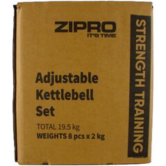 Kettlebell Zipro ZIPRO Kettlebell SQUARE με ρυθμιζόμενο βάρος 19 kg
