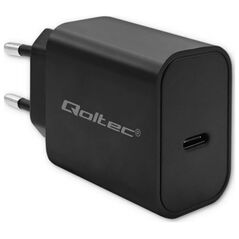 Φορτιστής QOLTEC Φορτιστής Super Quick PD | USB-C | 20W | 5-12V | 1.67-3A | Μαύρη