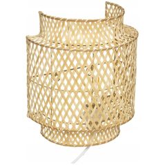 Επιτραπέζιο φωτιστικό Atmosphera Επιτραπέζιο φωτιστικό boho LIBY, αμπαζούρ από μπαμπού, 28 cm