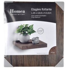 Homea Επιτοίχιο ράφι από MDF, μήκους 25 εκ.