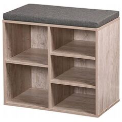 Kesper Ντουλάπι παπουτσιών με κάθισμα, 5 διαμερίσματα, MDF, Kesper