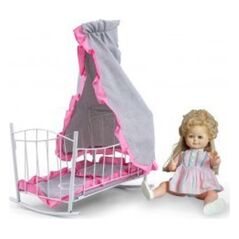 Milly Mally Κούνια-Λίκνο για κούκλες Lily με ουρανό Prestige Pink