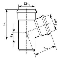 Magnaplast Τεμάχιο 45° εξωτερικής αποχέτευσης KGFA 160mm (20350)