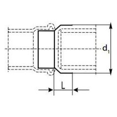Σύνδεσμος σωλήνων χυτοσιδήρου εξωτερικής αποχέτευσης Magnaplast KGUG 160mm (22440)