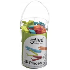 5five Κλιπ τροφίμων, μανταλάκια, 25 τεμάχια στο σύνολο