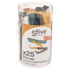 5five Κλιπ τροφίμων, μανταλάκια, 25 τεμάχια στο σύνολο