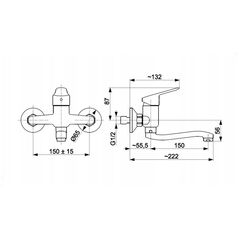 5410-810-81 / KFA / SPARC / ΜΠΑΤΑΡΙΑ ΝΙΠΤΗΡΑ ΤΟΙΧΟΥ, ΜΑΥΡΗ /