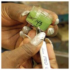 Μαρκαδόρος βαφής MICROLINE, λευκός