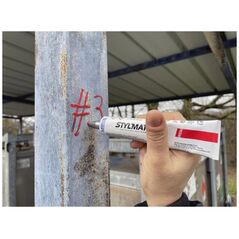 Σωληνάριο χρώματος, 6 mm, κόκκινο