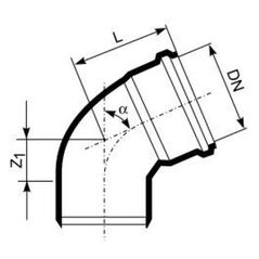 Σωλήνας 45° εσωτερικής αποχέτευσης HTB 75mm Magnaplast (10920)