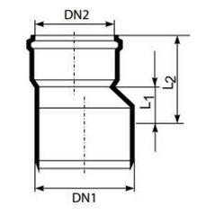 Μειωτήρας εσωτερικής αποχέτευσης Magnaplast HTR 110/75mm (11340)