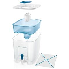 BRITA Flow, Διανομέας φίλτρου νερού, 8.2 L, Μπλε, Διαφανές