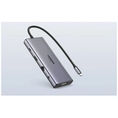 HUB UGREEN CM639 USB-C / HDMI 4K60 Hz, VGA, 2xUSB-C 3.2 10Gbps, 2xUSB-A, SD/TF, RJ45, AUX 3.5mm, USB-C 100W PD