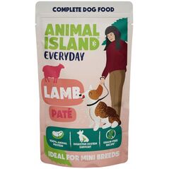 ANIMAL ISLAND Everyday αρνί, πατέ, φακελάκι σκύλου 10τμχ x 150g