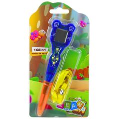 Ηλεκτρονικό Παιχνίδι με Στυλό 168 σε 1 Λουρί Πορτοκαλί-Μπλε