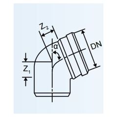 Γωνία 15° εσωτερικής αποχέτευσης Magnaplast dBB 110mm (15700)