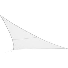 DLGTP Τρίγωνη τέντα σκίασης, για βεράντα, 5 x 5 x 5 μ, χρώμα λευκό