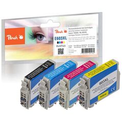 Peach Peach PI200-848 δοχείο μελάνης 4 τεμ. Αντικατάσταση Μαύρο, Κυανό, Μαγέντα, Κίτρινο