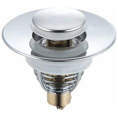 Aptel Ατσάλινος ΚΟΡΚΟΣ Νιπτήρα τύπου Klik-Klak ασημί AG868