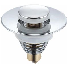 Aptel Ατσάλινος ΚΟΡΚΟΣ Νιπτήρα τύπου Klik-Klak ασημί AG868