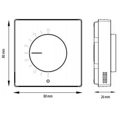 Ρυθμιστής ημερήσιος Engo Engo ENGO SIMPLE λευκός ESIMPLE230W