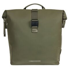 Basil Διπλή τσάντα BASIL SOHO DOUBLE PANNIER BAG NORDLICHT MIK, MIK System (έτοιμο για χρήση) 41L, 100% αδιάβροχη moss green φωτισμός Nordlicht Technology