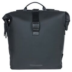 Basil Διπλή τσάντα BASIL SOHO DOUBLE PANNIER BAG NORDLICHT MIK, MIK System (έτοιμο για χρήση) 41L 100% αδιάβροχη night black φωτισμός Nordlicht Technology
