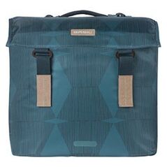 Basil Διπλή τσάντα για σχάρα BASIL ELEGANCE DOUBLE PANNIER BAG MIK 40-49L, MIK System (έτοιμο για χρήση) αδιάβροχη estate blue (NEW 2024)