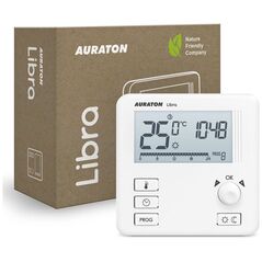 Auraton AURATON Libra - Εβδομαδιαίος, ενσύρματος ρυθμιστής θερμοκρασίας, (διάδοχος του μοντέλου 3021)