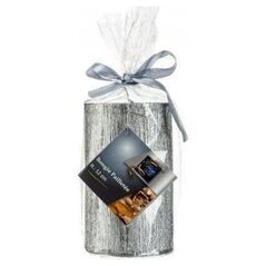 Fééric Lights and Christmas Στρογγυλό κερί με αστέρια, μέγεθος L, ασημί χρώμα, 12 εκ