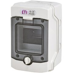 Eti-Polam Διανομέας μονάδας 1x4 επιφανειακής τοποθέτησης διαφανής IP65 ECH-4G DIDO (001101060)