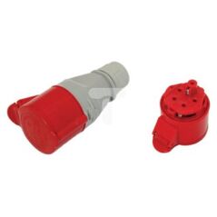 Φορητή μονωτική πρίζα 16A 400V 5P IP44 /σπειροειδείς ακροδέκτες Tarel