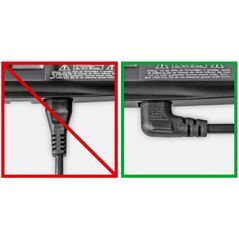 Καλώδιο τροφοδοσίας Goobay Καλώδιο τροφοδοσίας γωνιακό EURO ραδιοφωνικό CEE 7/16 - IEC 320 C7 2m (97350)