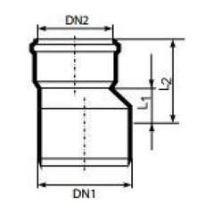Μετάβαση HTR DN 50/32mm (420412) Magnaplast