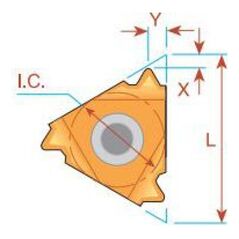 Fanar Πλάκα για τόρνευση σπειρωμάτων 16 IR 2.5 ISO BMA (16IR2.5ISOBMA)