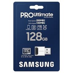 Κάρτα Samsung Pro Ultimate MicroSDXC 128 GB Class 10 UHS-I/U3 A2 V30 (MB-MY128SB/WW)