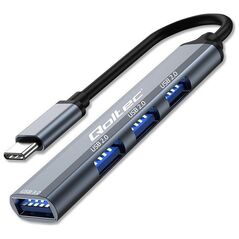Προσαρμογέας QOLTEC HUB USB-C 3.1 4 σε 1 | USB 3.0 | 3x USB 2.0