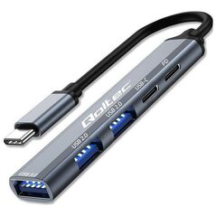 HUB USB Qoltec HUB adapter USB-C 3.1 5w1 | USB-C PD | USB-C | 2x USB 2.0 | USB 3.0