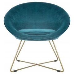 Atmosphera Πολυθρόνα σαλονιού EVAN, χρώμα θαλασσί