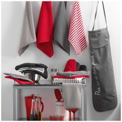 Πετσέτες κουζίνας Douceur d`Interieur γκρι, 40 x 40 εκ., 3 τεμάχια σετ