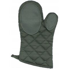 Γάντι κουζίνας με σιλικονούχα λαβή, χακί, 30 x 18 εκ