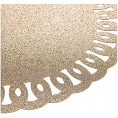 Douceur d`Interieur Σουπλά τραπεζιού GUIRLANDE, γκλίτερ, Ø 38 cm