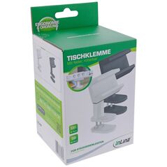 InLine InLine® Table clamp for socket strip, rotatable, spring clamp, white