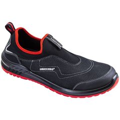 Ημίμποτα χωρίς κορδόνια, πλεκτά 3D μαύρο-κόκκινο, S1P SRC, "38", CE, Lahti Pro